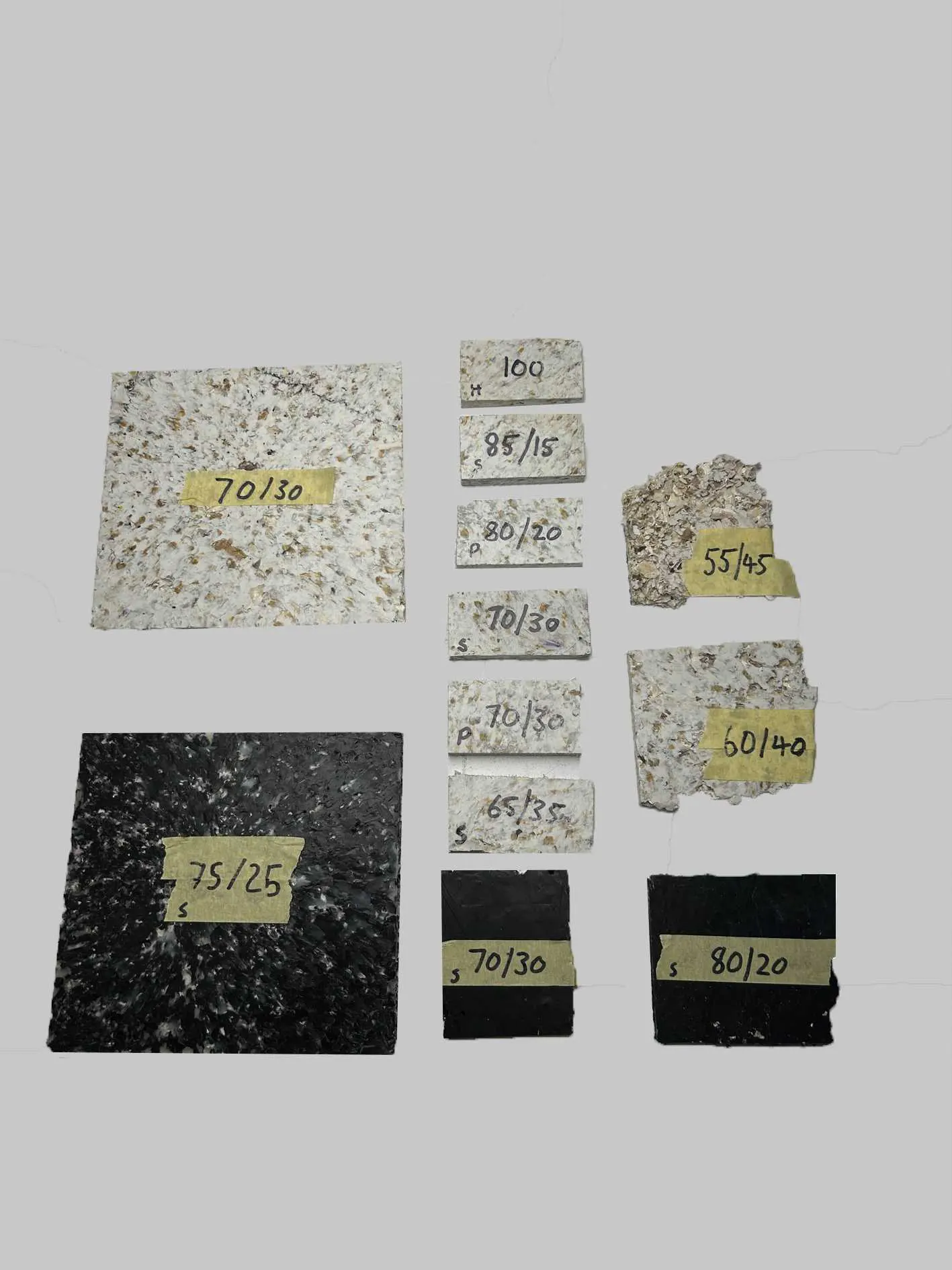 Material process photograph from the Shio fabrication sequence.