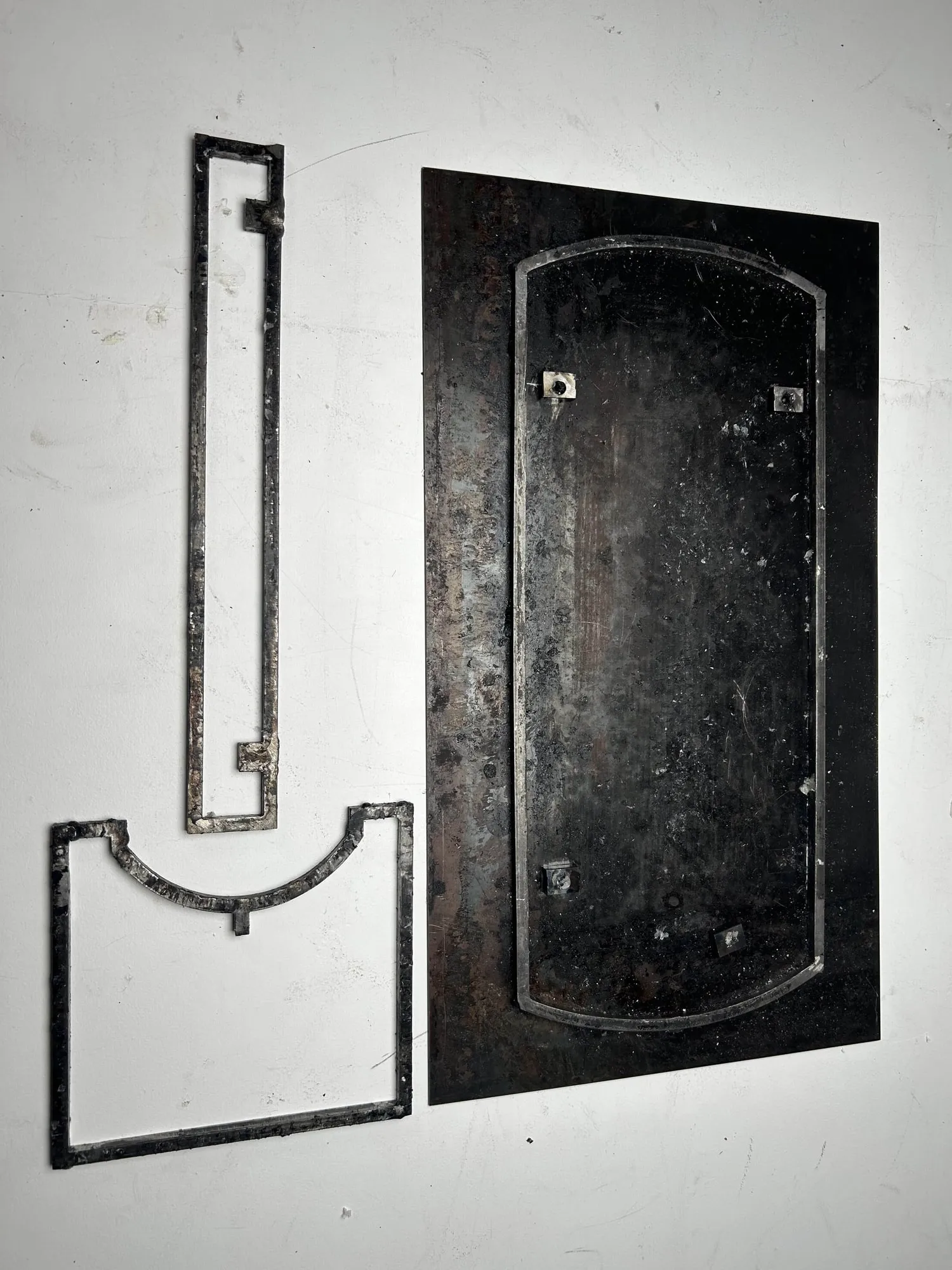 Sheet-press frames, from the workshop.